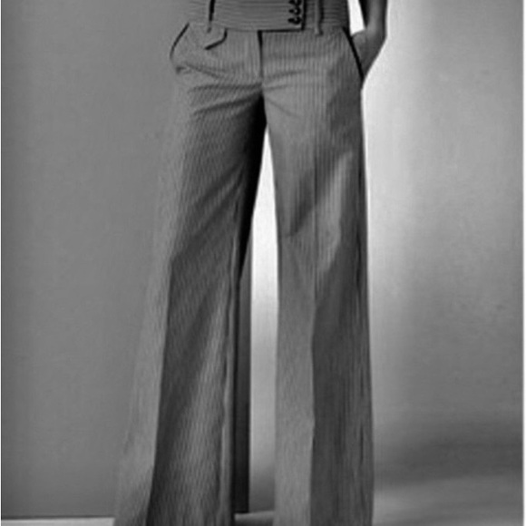 COPY - BCBGMAXAZARIA Tabatha Wide Leg Grey Trouser size 4 - Picture 1 of 7